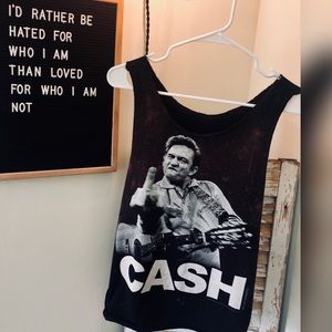 Johnny Cash tank top